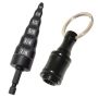 6 In 1 Hvac Repair Tool With Bit Holder Boring Drill Bits Swage Tube Expander Air Conditioner Copper Pipe Flaring Tool Includes 1/4 3/8 1/2 5/8