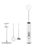 Handheld Milk Frother 2 Heads Rechargeable MINI Drink Mixer Stirrers