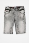 Soviet Boys Denim Short - Grey Marble