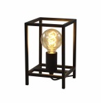 Cube Table Lamp Metal Black