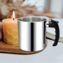 1PC 44OZ Stainless Steel Candle Pot Stove Wax Melting Pot For Candle Making Pouring Pot Wax Melting Pot With Heat Resistant Handle For Diy