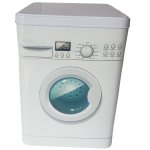 - Storage Tin Washing Machine - 15 X 15 X 21CM - Blue