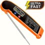 1PC Meat Thermometer Kitchen Cooking Thermometer Digital Multi-functional Food Thermometer Foldable Thermometer For Grilling Bbq Milk Coffee It Takes 1 Aaa Battery Not Included