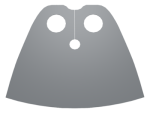 Parts Minifigure Cape Cloth Very Short - Traditional Starched Fabric 99464