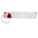 - Multi-plug 12 Way - 6 X 16A 5 X 5A1 X Schuko Surge Plug