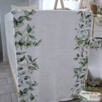 Fleece Blanket Pennygum Green Leaf