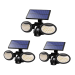 Pack Of 3 30W Solar Light With Motion Sensor