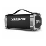 Volkano Mega Bazooka Squared Series Bt Speaker - Black