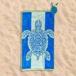 Turtle Velour Beach Towel