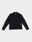Quilted Bomber Jacket - Black - Black XXL