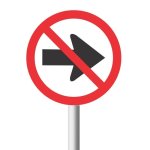 No Right Turn Road Sign R212