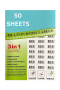 Multi-purpose Printable Label - 50 Sheets - Assorted Colour Label Paper