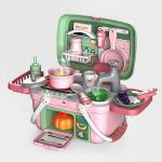 Kids Pretend Basket Playset - Pink Kitchen