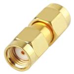 Gold Plated Rp-sma Female To Rp-sma Female Adapter