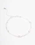 Sterling Silver Snake Chain Ball Bracelet