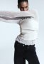 Gathered Corset Top - Light Beige