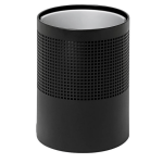 Super Steel Litter Bin – Wide – Square Punch – Stainless Steel – 764BL