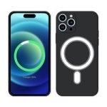 Magsafe Wireless Charging Compatible Silicone Pouch Cover IPHONE14 Black