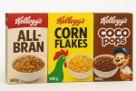 Kelloggs Corn Flakes All Bran & Coco Pops Box