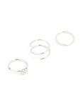 Surgical Steel Mixed Flower Hoop Nose Ring 3-PACK
