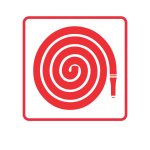Tower Photoluminescent "fire Hose" Signage 190X190MM Tbd