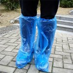 1PAIR Disposable Waterproof Shoe Covers For Outdoor Activities Thickened Plastic Overshoes For Rainy Days And Farm Use