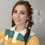 50PCS Cute & Simple MINI Flower Hair Claw Set - Assorted Colors Matte Finish For Casual Attire