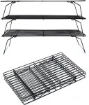 3 Tier Cooling Grid Wire Food Rack Steel Rolling Board Kitchen Tool Set