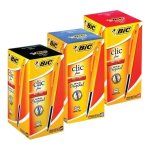 Pen Ball Point Bic Click Assorted Box Of 60