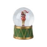 Polyresin Waterball With Elf 10X10X14CM - Green