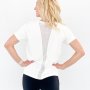 Sheer Detailed Tee White - White / L