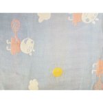 Muslin Baby Swaddle Blanket - 100% Cotton & 6 Layers - Blue With Piggy Playing Tennis