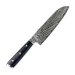 Lifespace Modern Damascus Full Tang 7" Santoku Knife W Honeycomb Handle