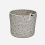 Cylinder Basket - Stitched Polka Dot - Extra Large