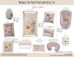 Cot Duvet Bedding Winnie The Pooh Pink And Beige Set