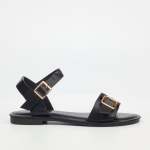 Siena 1 Flat Sandal - Black - Black 8