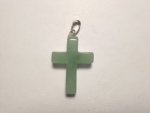 Aventurine Small Cross Pendant Green F221