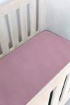 Lavender Pink Muslin Cot Fitted Sheet - Large Sa Cot: 132CM X 66CM X 10CM