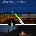 LED Glow Sticks For Fishing LED Night Fishing Strike Alert Glow Stick Bite Alarm Luminous Glow Lamp Rod Tip Glow Sticks Tube Tac