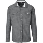 Mens Long Sleeve Windsor Shirt Grey