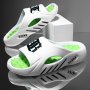 Men's Trendy Comfortable Soft Sole Open Toe Slippers Breathable Non-slip Wear-resistant Slippers For Indoor Outdoor Beach Gym