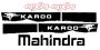 4X4 Mahindra Black Vinyl Stickers 7 Pack.