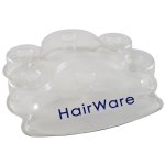 Hairware Plastic Clear 6 Piece Brush Stand