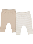 2 Pack Cotton Safari Leggings - 6 12 Mths Grey