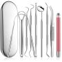 9PCS Home Dental Oral Care Tools Stainless Steel Tool Settooth Cleaning