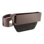 Foldable Car Seat Organizer For Storage With Cup Holder Brown