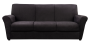 Fortune 3 Seater Couch Black