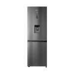 Haier Bottom Freezer Fridge 327L - Black Sand Silver