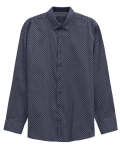 Bugatti Mens Casual Long Sleeve Shirt In Navy - Navy 3XL