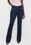 Sissy Boy Arlo: Mid Waist Bootleg With Pocket Detail - Blue Black